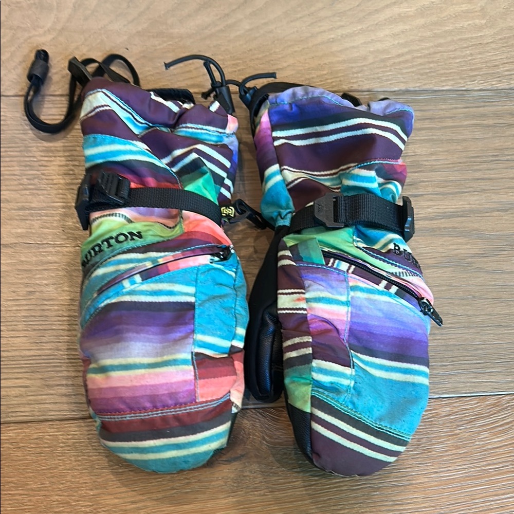 Burton Kids' Striped Winter Mittens - Multicolor